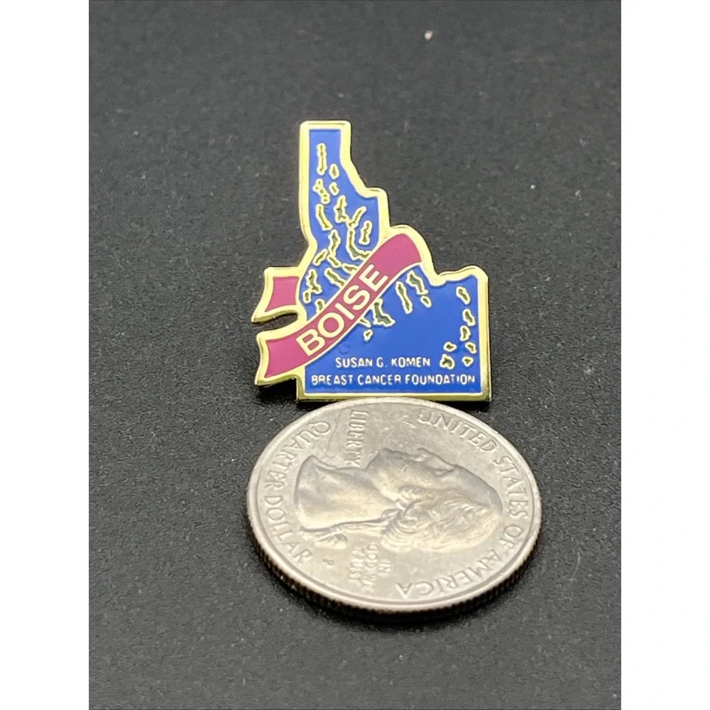Boise Idaho Susan G. Komen‎ Breast Cancer Foundation Lapel Hat Pin
